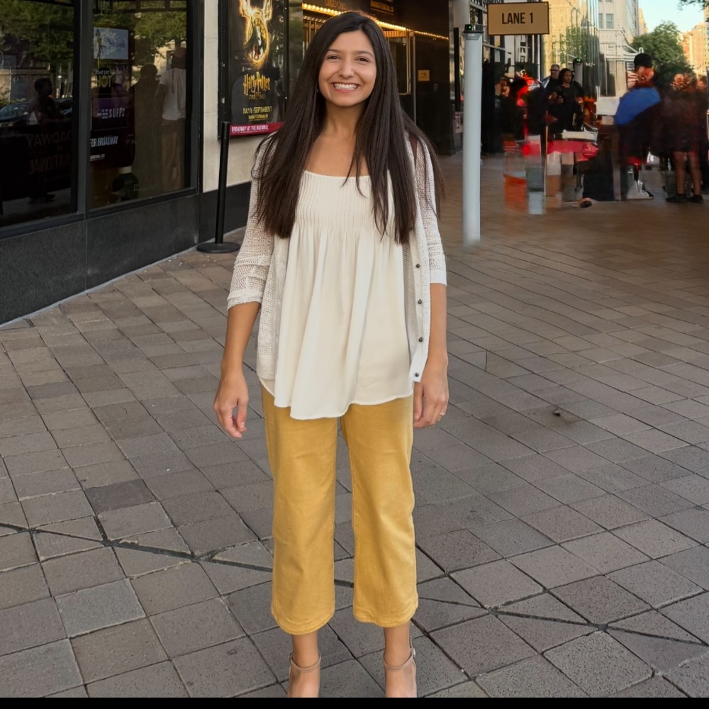 Madewell Gold Ankle Cropped Pants